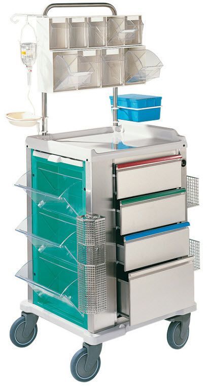 Anesthesia trolley / with shelf unit PCMA2 Francehopital