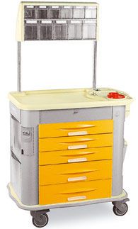 Medicine distribution trolley / with drawer MG-MED2 Gamma Poliuretani