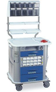 Medicine distribution trolley / 15 to 24 container CP-M15D Gamma Poliuretani
