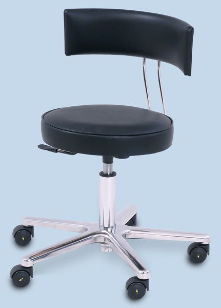 Medical stool / on casters / height-adjustable / with backrest DS-2000/RLLEIT AGA Sanitätsartikel GmbH