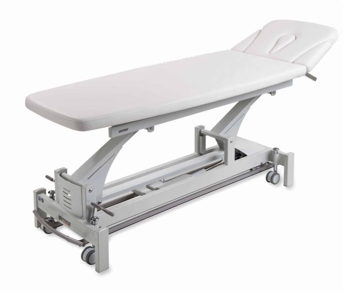 Electrical massage table / on casters / height-adjustable / 2 sections Duoflex Luxe GymnaUniphy