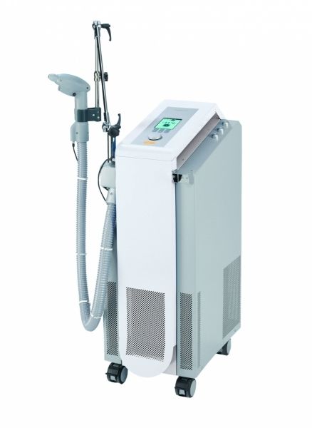 Aesthetic medicine extra-corporeal shock wave generator / for orthopedic treatments / human / on trolley Cryoflow ICE-CT GymnaUniphy