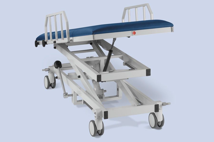 Emergency stretcher trolley / height-adjustable / mechanical / 2-section H-AWL Y-980 AGA Sanitätsartikel GmbH