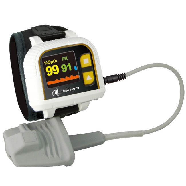 Wrist pulse oximeter / with separate sensor 35 - 99% SpO2, 30 - 240 bpm | Prince-100H Heal Force