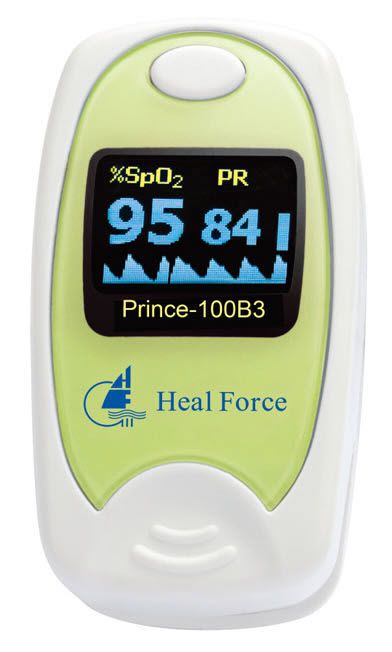 Fingertip pulse oximeter / compact Prince-100Bx series Heal Force