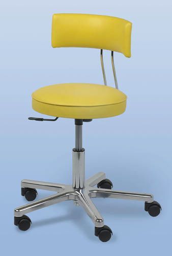 Medical stool / on casters / height-adjustable / with backrest DS-2000/RL AGA Sanitätsartikel GmbH