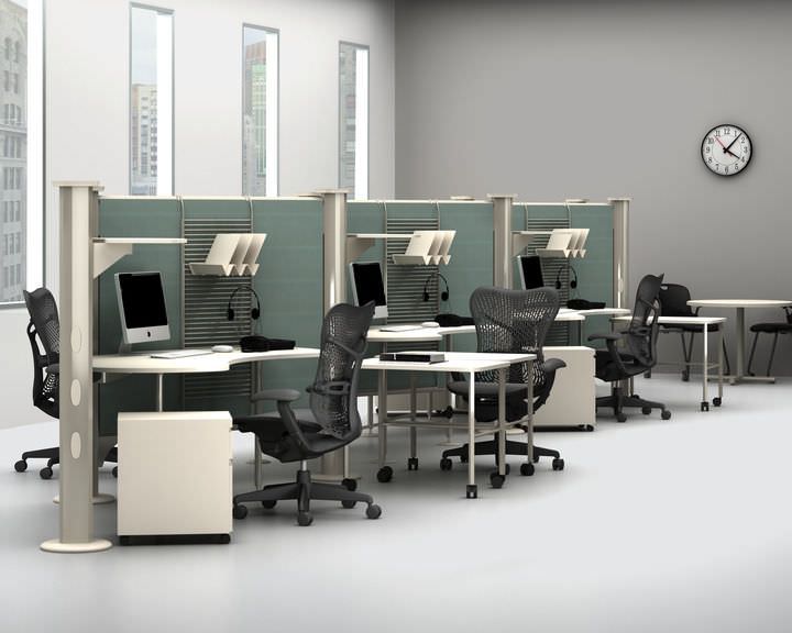 Modular office / for healthcare facilities Resolve System Herman Miller