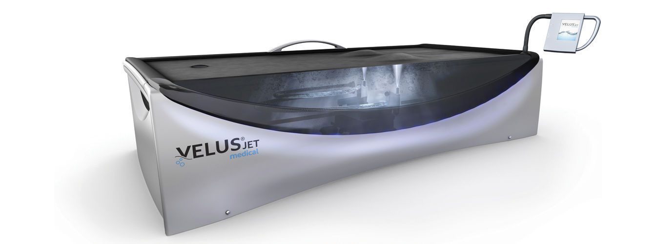 Hydro-jet water massage table VelusJet® medical Böckelt