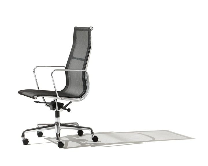 Office chair / with armrests / on casters Eames Aluminum Herman Miller