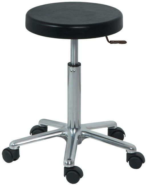 Medical stool / on casters / height-adjustable / stainless steel H-187 Hidemar