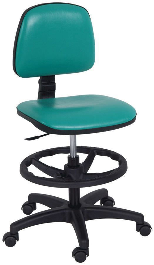 Medical stool / height-adjustable / on casters / with backrest H-171 Hidemar
