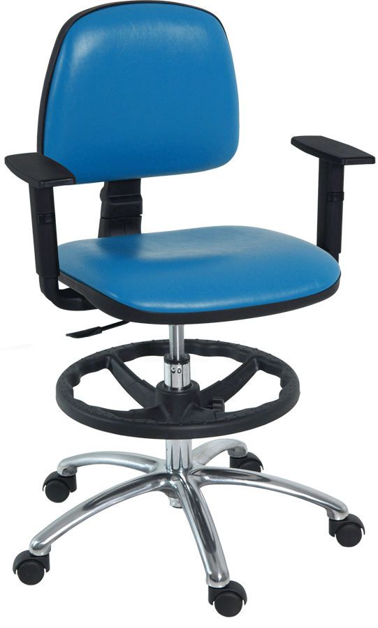 Medical stool / on casters / height-adjustable / with armrests H-192 Hidemar