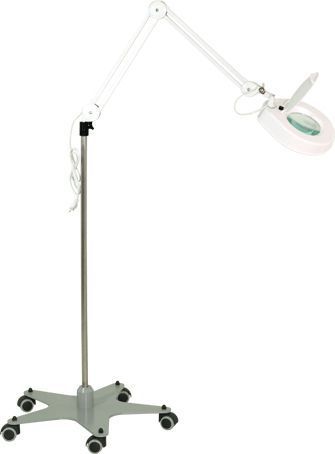 Halogen examination lamp / on casters / magnifying H-321 Hidemar