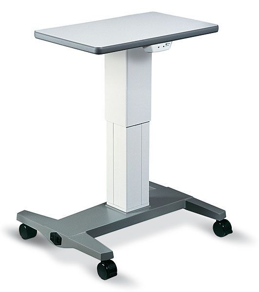 Electric ophthalmic instrument table / height-adjustable / on casters HSM-801 Haag-Streit Diagnostics