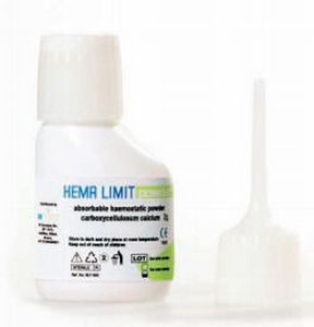 Haemostatic agent HEMA LIMIT POWDER Amed Therapeutics LTD