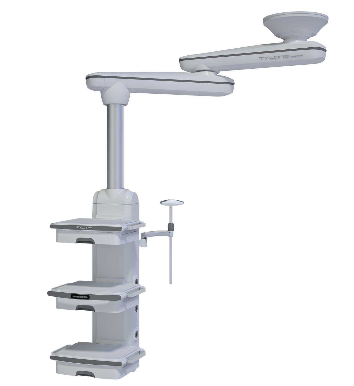 Ceiling-mounted medical pendant / articulated / double-arm / with column YDT-QJ-1. Hunan taiyanglong medical Ceiling-mounted medical pendant / articulated / double-arm / with column YDT-QJ-1. Hunan taiyanglong medical
