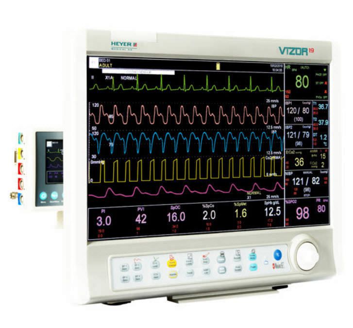 ECG multi-parameter monitor / NIBP / SpO2 / RESP 18.5" TFT | VizOR 19, VizOR 19 DUAL HEYER Medical