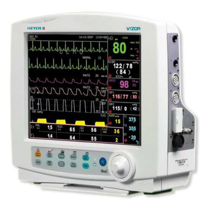 NIBP multi-parameter monitor / ECG / RESP / SpO2 12" TFT | V¡zOR12 SLIM HEYER Medical