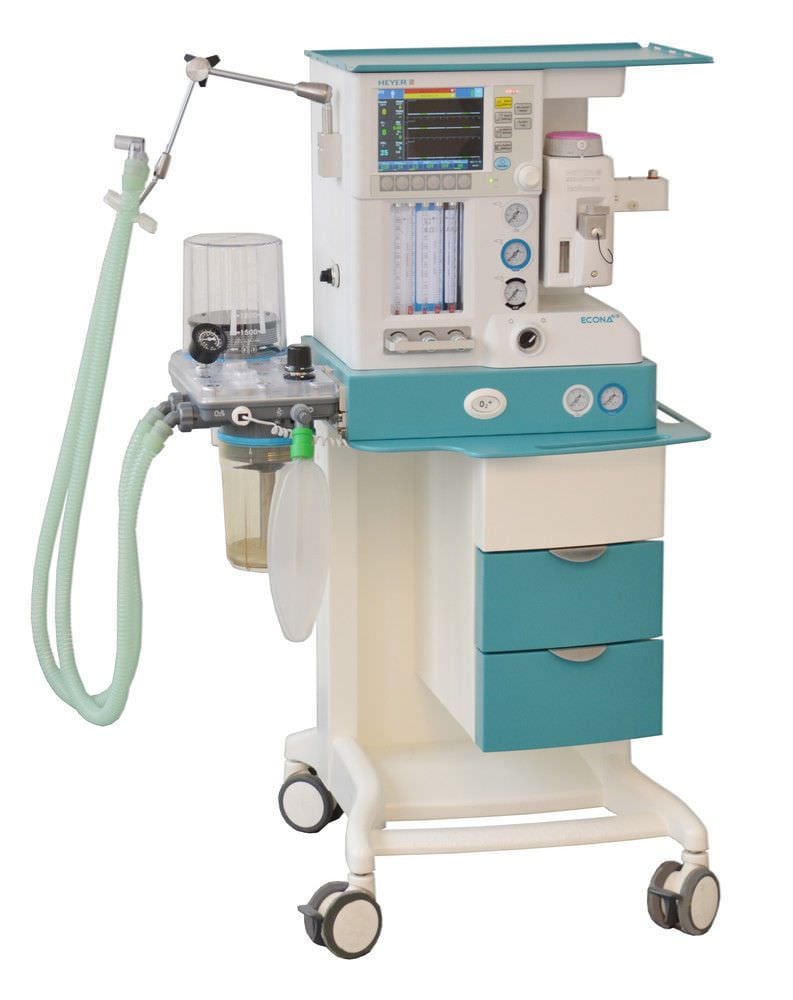 Anaesthesia workstation with tube flow meter Econa HEYER Medical