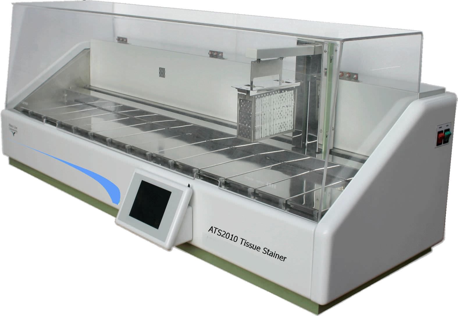 Staining automatic sample preparation system / for histology / slide / linear ATS 2010 Histo Line Laboratories