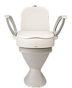 Raised toilet seat with armrests max. 150 kg | Etac Cloo etac