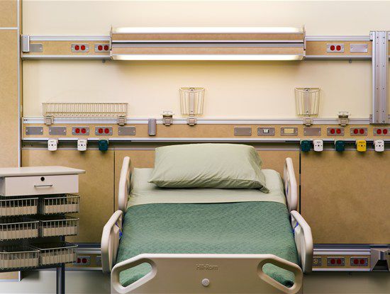 Horizontal bed head unit / with light Horizon® Hill-Rom