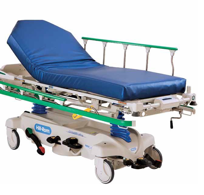 Transport stretcher trolley / height-adjustable / hydraulic / 2-section Hill-Rom