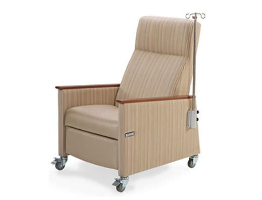 Medical sleeper chair / on casters / reclining / manual Art of Care® Two Hill-Rom