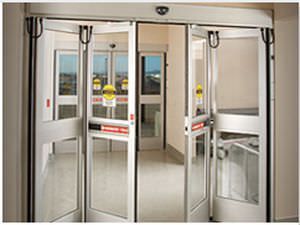 Laboratory double door / hospital / automatic / folding Horton Doors