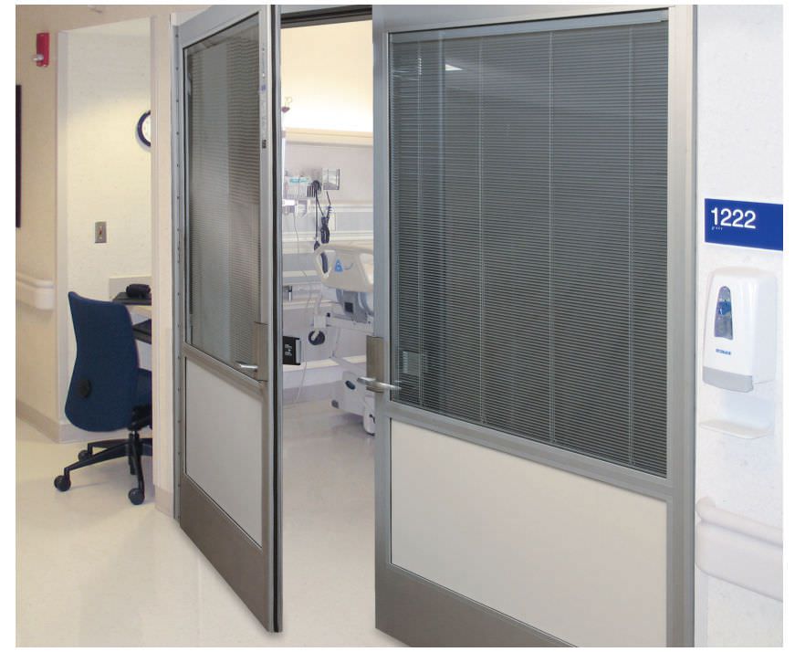 Hospital door / laboratory / swinging / hermetic Profiler® Horton Doors