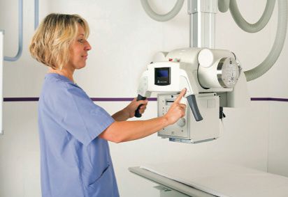 Radiography system (X-ray radiology) / digital / for multipurpose radiography / with ceiling-suspended telescopic tube-stand TOP-X DR Trauma Innomed Medical Developing and Manufacturing