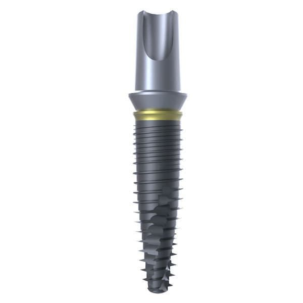 Cylindrical conical dental implant / tapered / self-drilling IDALL IMPLANTS DIFFUSION INTERNATIONAL