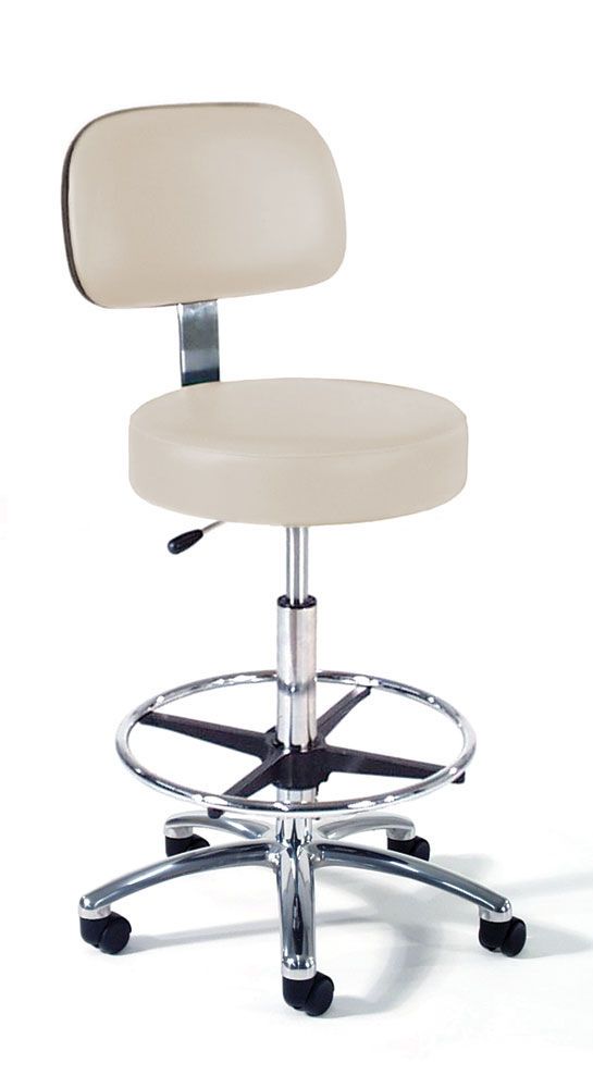 Medical stool / on casters / height-adjustable / with backrest 863 Intensa