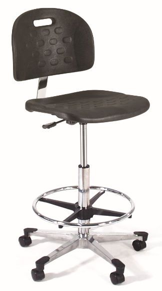 Medical stool / height-adjustable / on casters / with backrest 842SQ Intensa