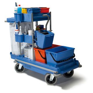 Cleaning trolley / with waste bag holder / with bucket 5758597/5627747 Bristol Maid Hospital Metalcraft