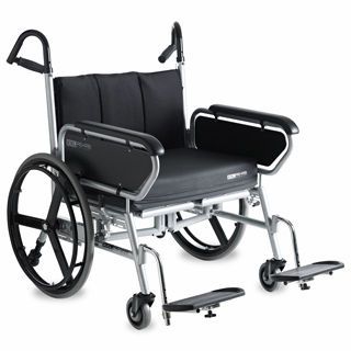 Passive wheelchair / folding / bariatric max 325 kg, 610/710 mm | MINIMAXX DISC Bristol Maid Hospital Metalcraft