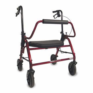 4-caster rollator / bariatric / with seat / height-adjustable max 295 kg | KING Bristol Maid Hospital Metalcraft