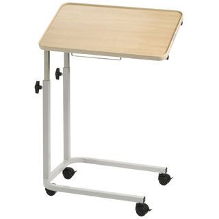 Reclining overbed table / on casters / height-adjustable BT/12/A Bristol Maid Hospital Metalcraft