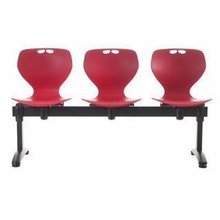 Beam chair / for waiting room / 3 seater 5MATABEAM3/RD Bristol Maid Hospital Metalcraft
