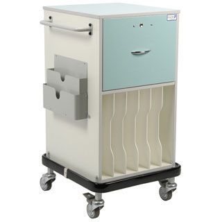 X-ray record trolley / with drawer / vertical-access / horizontal-access MR500 Bristol Maid Hospital Metalcraft
