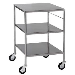 Dressing trolley / stainless steel / 3-tray DTSF/126/3/SD Bristol Maid Hospital Metalcraft