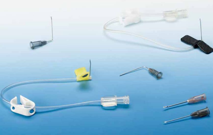Single-lumen implantable port / plastic intra special catheters