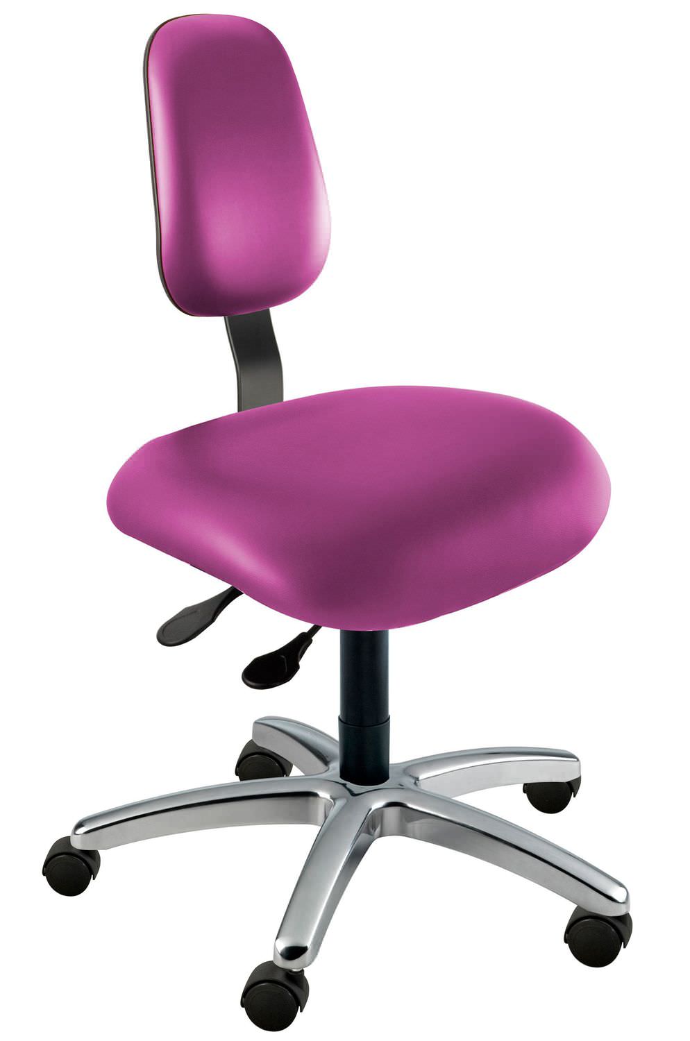 Office chair / with backrest / on casters / pneumatic Emerald EA Series Biofit
