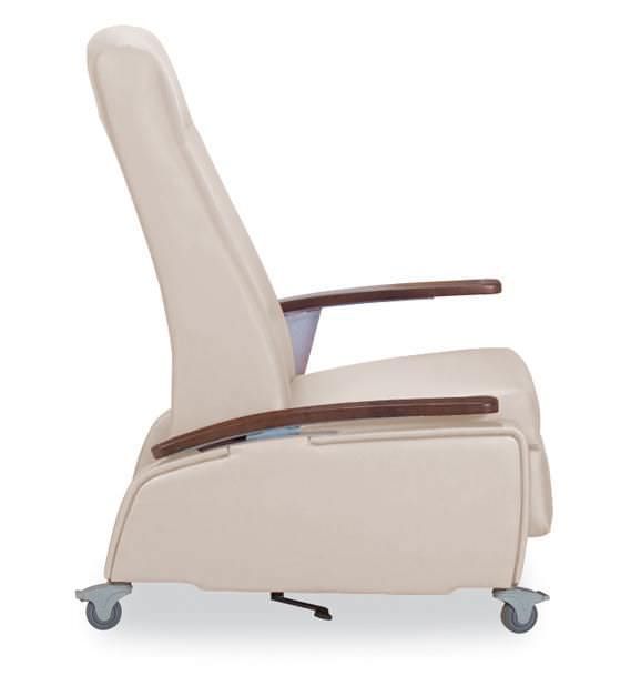 Reclining medical sleeper chair / on casters / manual Cardiac Care 615-44TA IoA Healthcare