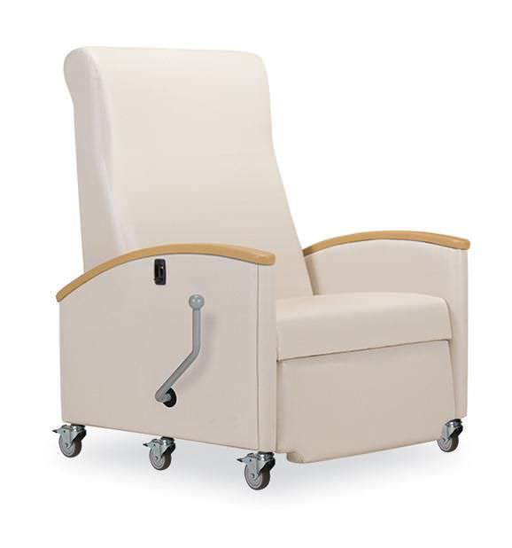 Reclining medical sleeper chair / on casters / manual / bariatric Matteo 619-15-750 IoA Healthcare