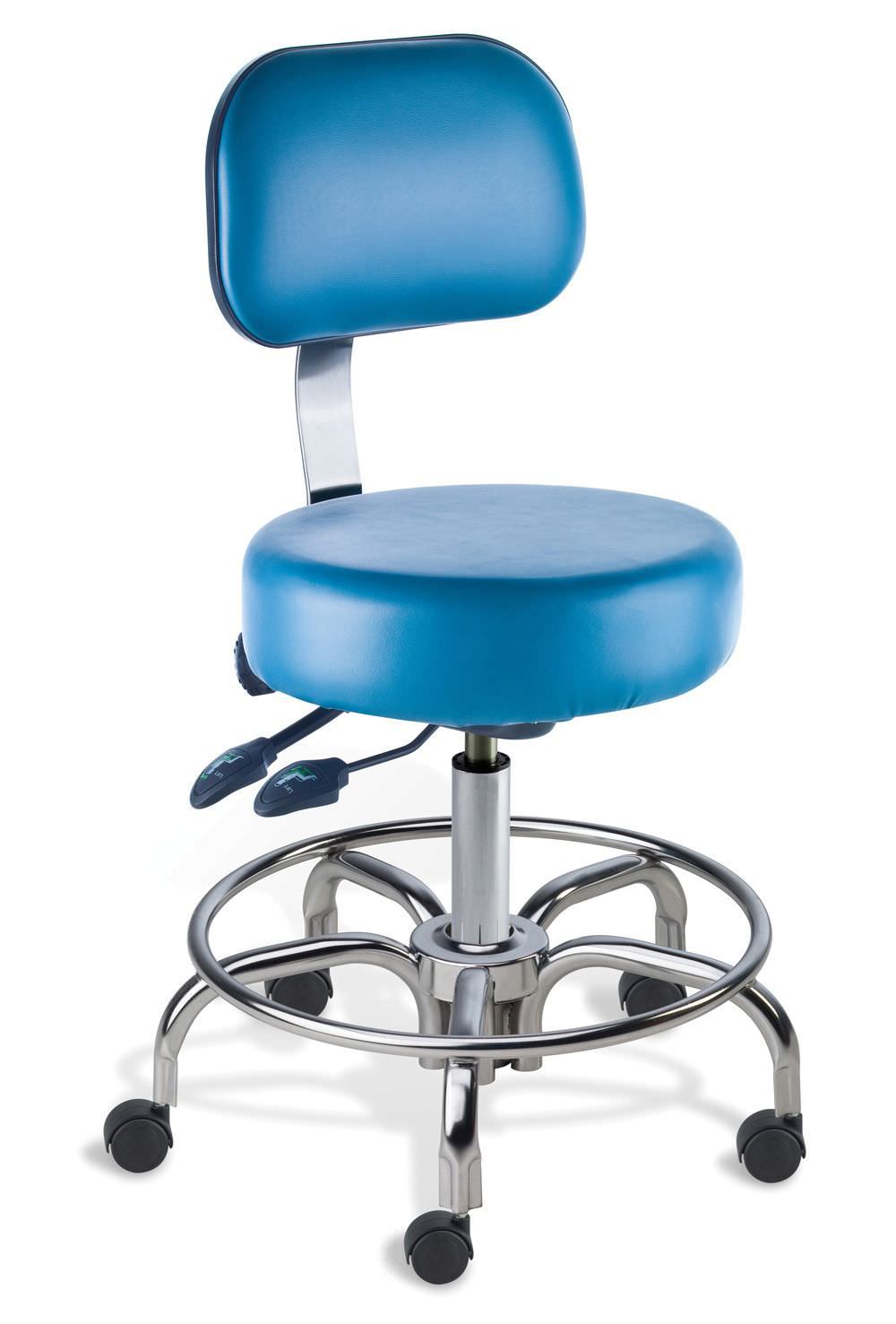 Office chair / with backrest / on casters / pneumatic RT Vacuum Formed Biofit