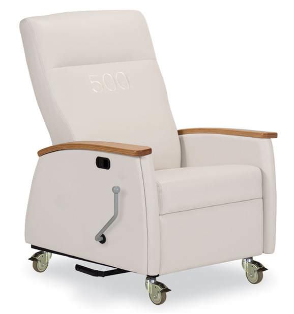 Reclining medical sleeper chair / on casters / manual 500 series 615-52-500 IoA Healthcare