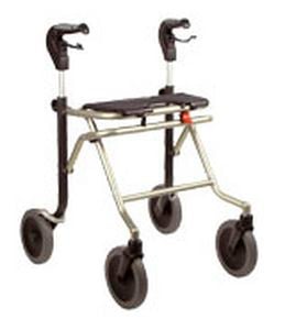 4-caster rollator / height-adjustable Dolomite Melody Invacare