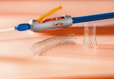 Aortic stent / nitinol / with applicator E®-XL Jotec