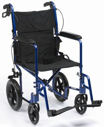 Folding patient transfer chair max. 115 kg | Travel Plus EXP19BL Drive Medical Europe